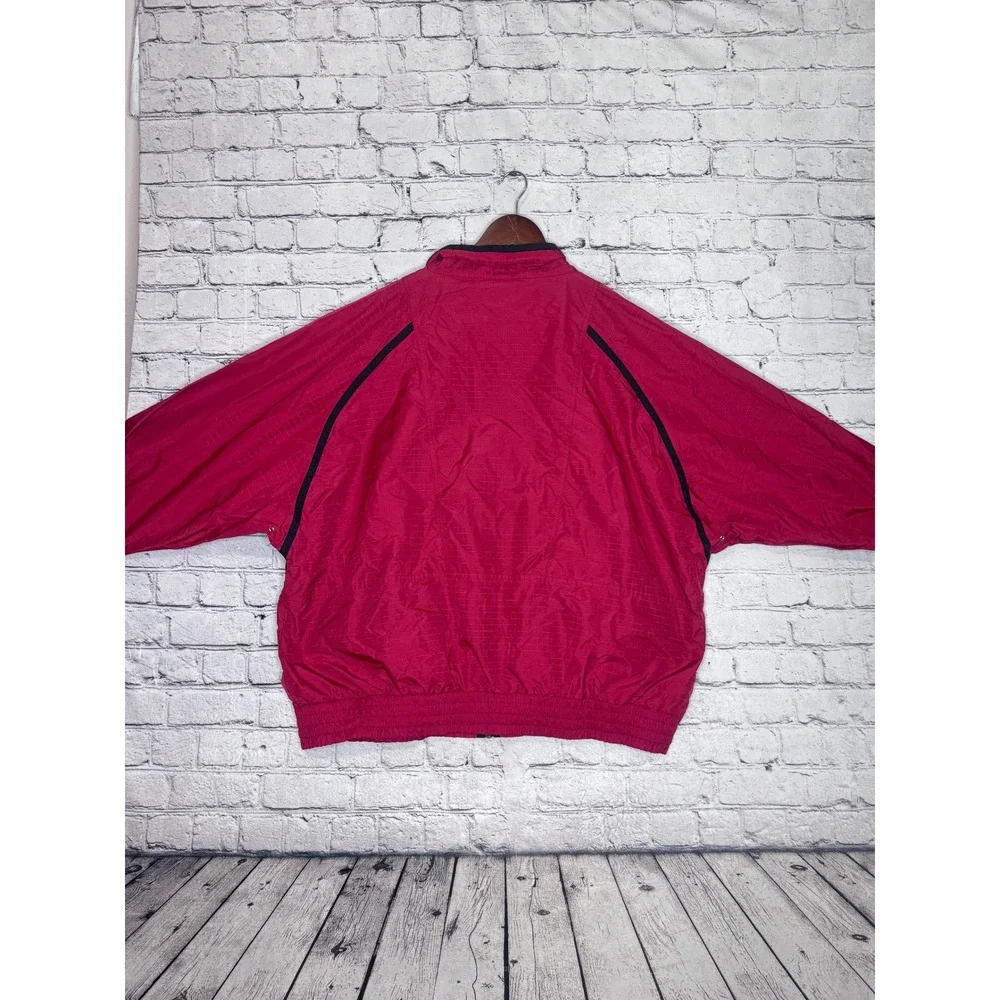 LOGO‎ 7 Arkansas Razorbacks Track Jacket Windbreaker Mens XXL Red
